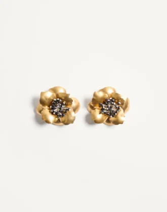 Pendientes metálicos Fleur Lumineuse