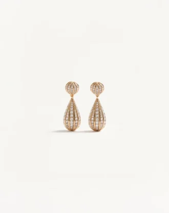Pendientes Poetiques Des Gouttes de metal y cristales Swarovski®