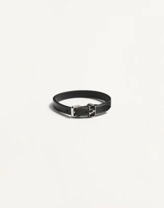 Pulsera Ovalette de piel de becerro de Valentino Garavani