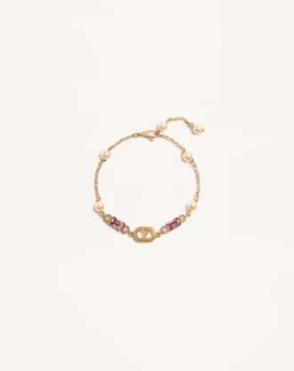 Pulsera Ovalette en metal, perlas y cristales Swarovski®