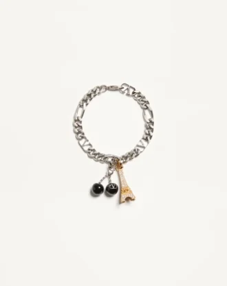 Pulsera Valentino Garavani Chez Valentino en metal, esmalte y pedrería Swarovski®
